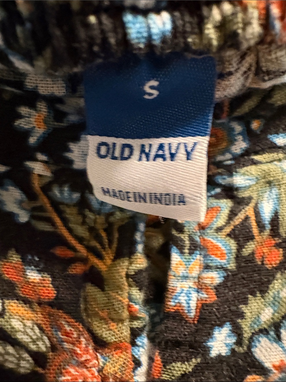 Old Navy Black A-Line Maxi Skirt with Floral Print - Picture 3 of 7